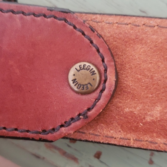 Vintage Tooled Embossed Leather Eagle Cactus Silver Western Belt